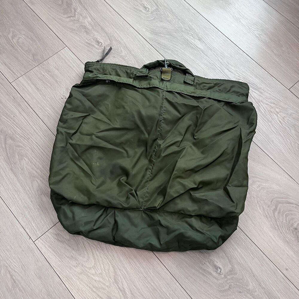 Vintage Military helmet bag tote army
